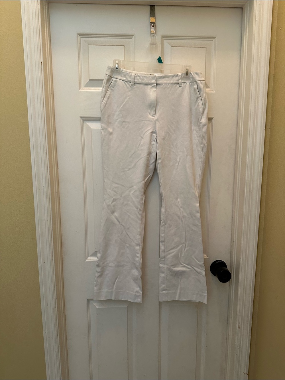 Women's White Dress Pants - Classic Straight Leg